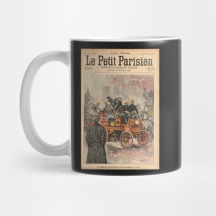 Electric Fire Engine Paris France 1900 Mug
